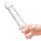 Заказать Прозрачный двухсторонний стимулятор 12  Double Ended Dildo - 28 см.