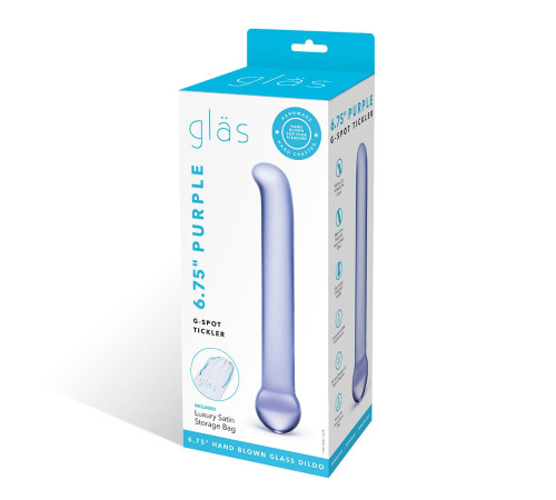 Гладкий стеклянный стимулятор G-Spot Tickler - 17 см. Гладкий стеклянный стимулятор G-Spot Tickler - 17 см.