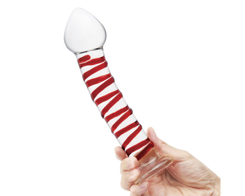Заказать Стеклянный фаллоимитатор с красной спиралью Mr. Swirly - 20,5 см. Заказать Стеклянный фаллоимитатор с красной спиралью Mr. Swirly - 20,5 см.
