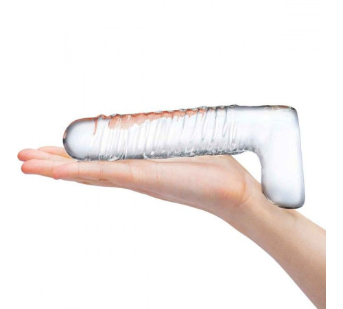 Прозрачный фаллоимитатор 8 Realistic Ribbed Glass Dildo - 20,3 см. Прозрачный фаллоимитатор 8 Realistic Ribbed Glass Dildo - 20,3 см.
