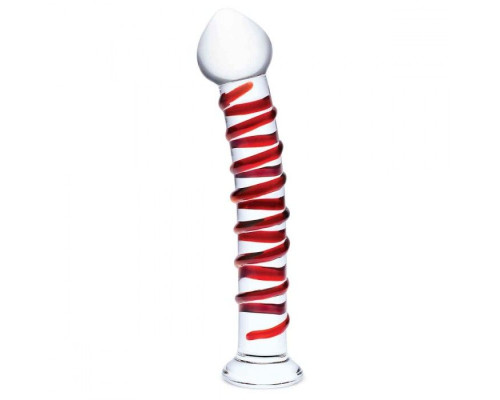 Заказать Прозрачный стимулятор с красной спиралью 10 Mr. Swirly Dildo - 25,4 см. Заказать Прозрачный стимулятор с красной спиралью 10 Mr. Swirly Dildo - 25,4 см.