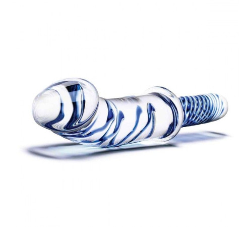 Прозрачно-синий двусторонний стимулятор 11 Realistic Double Ended Dildo - 28 см. Прозрачно-синий двусторонний стимулятор 11 Realistic Double Ended Dildo - 28 см.