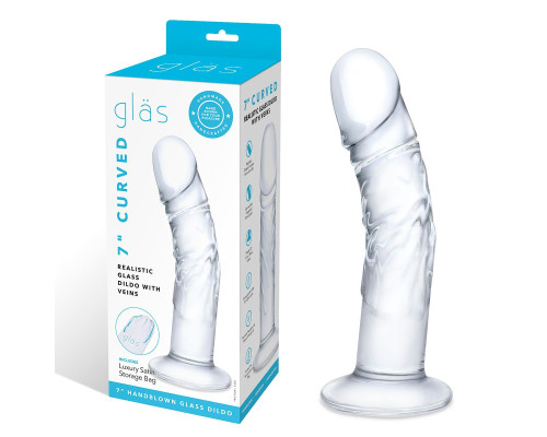 Заказать Стеклянный фаллоимитатор из стекла 7’’ Curved Realistic Glass Dildo With Veins - 15,9 см. Заказать Стеклянный фаллоимитатор из стекла 7’’ Curved Realistic Glass Dildo With Veins - 15,9 см.