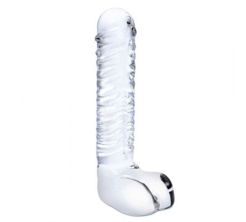 Прозрачный фаллоимитатор 8 Realistic Ribbed Glass Dildo - 20,3 см. Прозрачный фаллоимитатор 8 Realistic Ribbed Glass Dildo - 20,3 см.