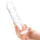 Заказать Стеклянный фаллоимитатор из стекла 7’’ Curved Realistic Glass Dildo With Veins - 15,9 см.