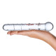 Заказать Стеклянная прозрачная палочка-фаллос Callisto Clear Glass Dildo - 18 см.