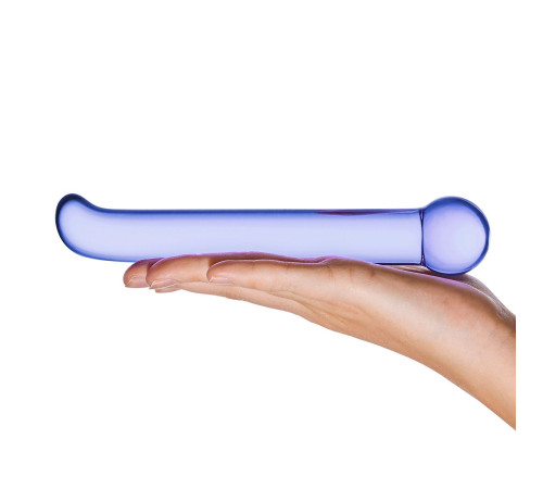Гладкий стеклянный стимулятор G-Spot Tickler - 17 см. Гладкий стеклянный стимулятор G-Spot Tickler - 17 см.