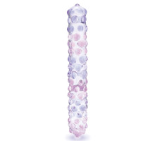 Фаллоимитатор с массажными точками Purple Rose - 23 см.