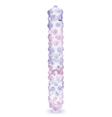 Фаллоимитатор с массажными точками Purple Rose - 23 см.