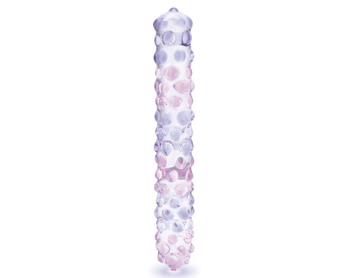 Заказать Фаллоимитатор с массажными точками Purple Rose - 23 см.