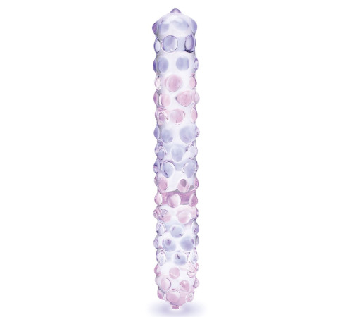 Фаллоимитатор с массажными точками Purple Rose - 23 см.