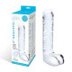 Заказать Прозрачный фаллоимитатор 8  Realistic Ribbed Glass Dildo - 20,3 см.