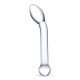 Заказать Прозрачный стеклянный фаллос для точки G Slimline G-Spot - 20 см.