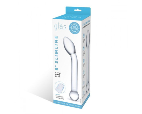 Заказать Прозрачный стеклянный фаллос для точки G Slimline G-Spot - 20 см. Заказать Прозрачный стеклянный фаллос для точки G Slimline G-Spot - 20 см.
