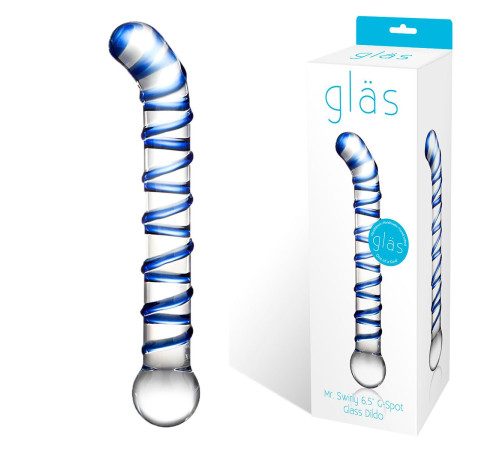 Изогнутый стеклянный фаллос G-Spot Glass Dildo - 17 см. Изогнутый стеклянный фаллос G-Spot Glass Dildo - 17 см.