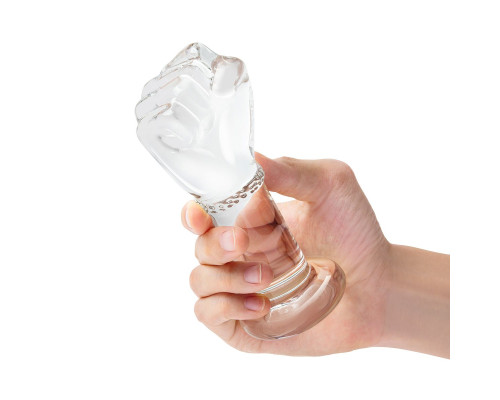 Заказать Стеклянный плаг в форме сжатой в кулак руки 5’’ Glass Fist Butt Plug - 13 см.