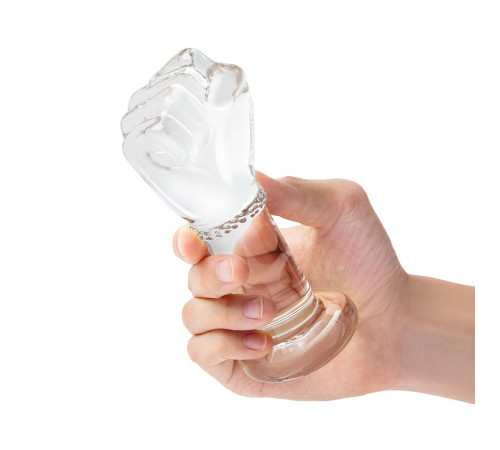 Стеклянный плаг в форме сжатой в кулак руки 5’’ Glass Fist Butt Plug - 13 см.