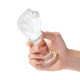 Заказать Стеклянный плаг в форме сжатой в кулак руки 5’’ Glass Fist Butt Plug - 13 см.