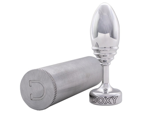 Заказать Серебристая анальная втулка Doxy Ribbed Butt Plug - 10,5 см. Заказать Серебристая анальная втулка Doxy Ribbed Butt Plug - 10,5 см.