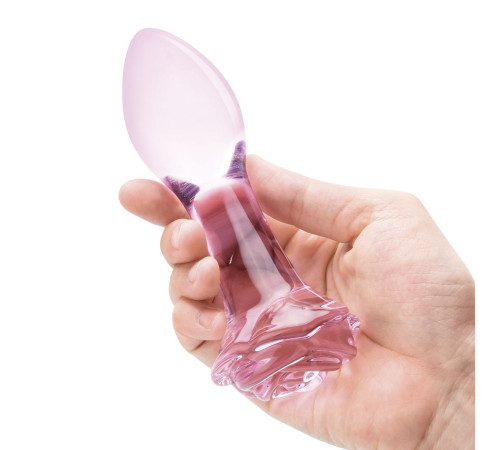 Набор из 3 стеклянных анальных пробок Rosebud Butt Plug Set Набор из 3 стеклянных анальных пробок Rosebud Butt Plug Set