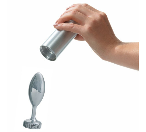 Серебристая анальная втулка Doxy Smooth Butt Plug - 10,5 см. Серебристая анальная втулка Doxy Smooth Butt Plug - 10,5 см.