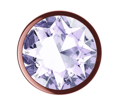 Пробка цвета розового золота с прозрачным кристаллом Diamond Moonstone Shine L - 8,3 см. Пробка цвета розового золота с прозрачным кристаллом Diamond Moonstone Shine L - 8,3 см.