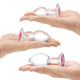 Заказать Набор из 3 стеклянных анальных пробок Heart Jewel Plug Set