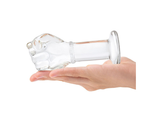 Заказать Стеклянный плаг в форме сжатой в кулак руки 5’’ Glass Fist Butt Plug - 13 см.