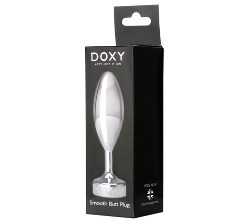 Серебристая анальная втулка Doxy Smooth Butt Plug - 10,5 см. Серебристая анальная втулка Doxy Smooth Butt Plug - 10,5 см.
