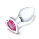 Заказать Набор из 3 стеклянных анальных пробок Heart Jewel Plug Set