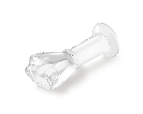 Заказать Стеклянный плаг в форме сжатой в кулак руки 5’’ Glass Fist Butt Plug - 13 см.