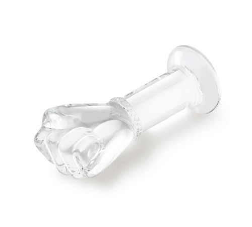 Стеклянный плаг в форме сжатой в кулак руки 5’’ Glass Fist Butt Plug - 13 см.