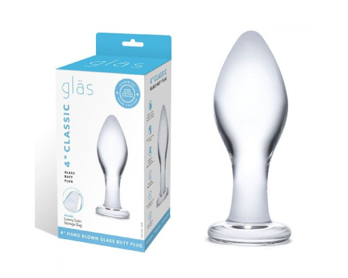 Заказать Прозрачная округлая анальная пробка Classic Glass Butt Plug - 10 см. Заказать Прозрачная округлая анальная пробка Classic Glass Butt Plug - 10 см.