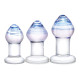 Заказать Набор из 3 стеклянных анальных пробок Pleasure Droplets Plug Set