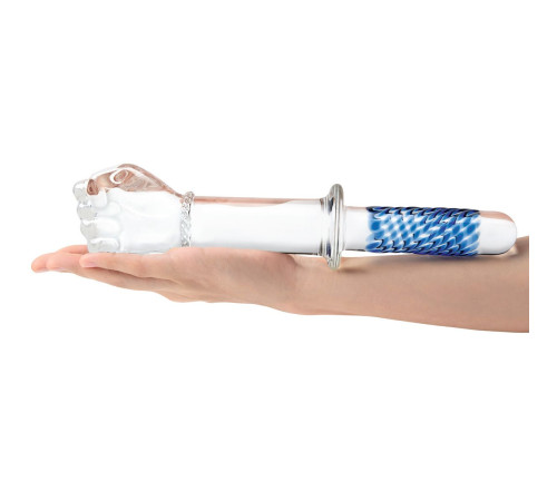 Стеклянный стимулятор в форме сжатой в кулак руки 11’’ Glass Fist Double Ended With Handle Grip - 28 см. Стеклянный стимулятор в форме сжатой в кулак руки 11’’ Glass Fist Double Ended With Handle Grip - 28 см.
