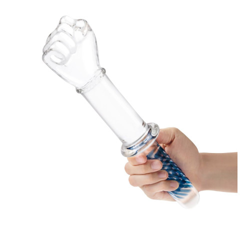 Стеклянный стимулятор в форме сжатой в кулак руки 11’’ Glass Fist Double Ended With Handle Grip - 28 см. Стеклянный стимулятор в форме сжатой в кулак руки 11’’ Glass Fist Double Ended With Handle Grip - 28 см.