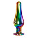 Радужная металлическая пробка Rainbow Metal Plug Large - 12,9 см.