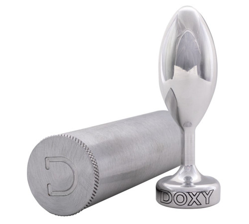 Серебристая анальная втулка Doxy Smooth Butt Plug - 10,5 см. Серебристая анальная втулка Doxy Smooth Butt Plug - 10,5 см.