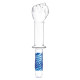 Заказать Стеклянный стимулятор в форме сжатой в кулак руки 11’’ Glass Fist Double Ended With Handle Grip - 28 см.