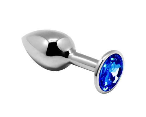 Заказать Серебристая анальная втулка с синим кристаллом Mini Metal Butt Plug Size S - 7 см. Заказать Серебристая анальная втулка с синим кристаллом Mini Metal Butt Plug Size S - 7 см.