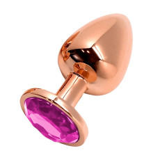 Анальная втулка Wooomy Tralalo Size S c розовым кристаллом