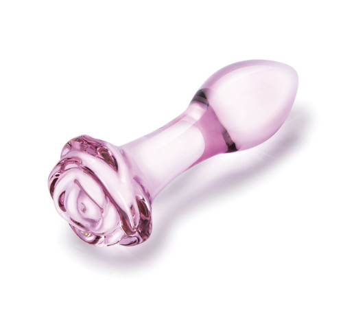 Набор из 3 стеклянных анальных пробок Rosebud Butt Plug Set Набор из 3 стеклянных анальных пробок Rosebud Butt Plug Set