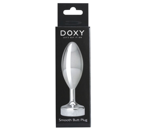 Серебристая анальная втулка Doxy Smooth Butt Plug - 10,5 см. Серебристая анальная втулка Doxy Smooth Butt Plug - 10,5 см.