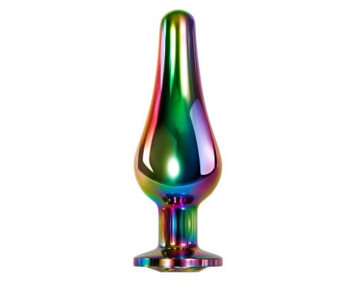Радужная анальная пробка Rainbow Metal Plug Small - 9,4 см. Радужная анальная пробка Rainbow Metal Plug Small - 9,4 см.