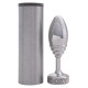 Заказать Серебристая анальная втулка Doxy Ribbed Butt Plug - 10,5 см.