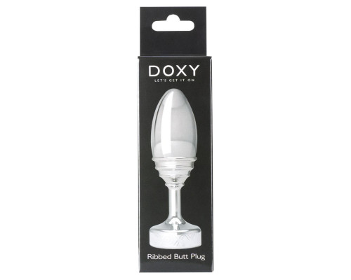Заказать Серебристая анальная втулка Doxy Ribbed Butt Plug - 10,5 см. Заказать Серебристая анальная втулка Doxy Ribbed Butt Plug - 10,5 см.