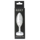 Заказать Серебристая анальная втулка Doxy Ribbed Butt Plug - 10,5 см.