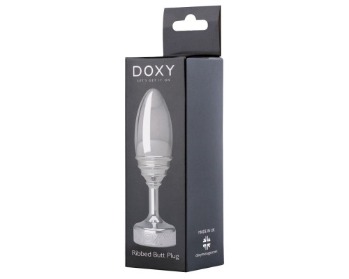 Заказать Серебристая анальная втулка Doxy Ribbed Butt Plug - 10,5 см. Заказать Серебристая анальная втулка Doxy Ribbed Butt Plug - 10,5 см.