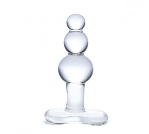 Прозрачная анальная пробка-елочка с 3 шариками Butt Plug with Tapere Base - 11 см. Прозрачная анальная пробка-елочка с 3 шариками Butt Plug with Tapere Base - 11 см.