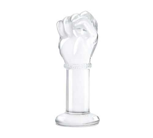 Стеклянный плаг в форме сжатой в кулак руки 5’’ Glass Fist Butt Plug - 13 см.